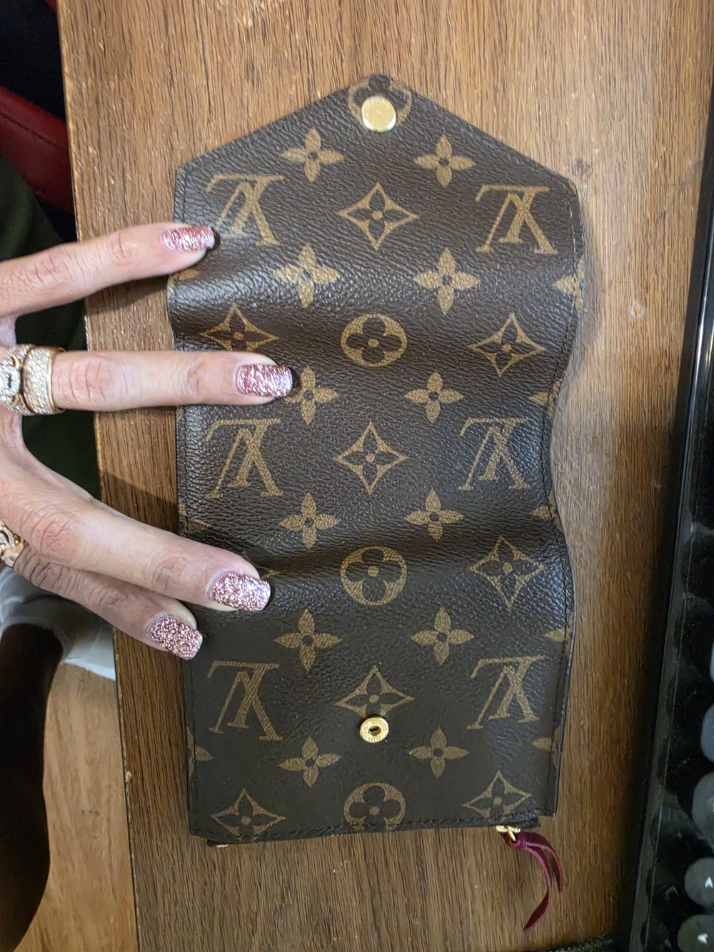 Louis Vuitton Monogram Compact Envelope Wallet in Brown with Gold Hardware - Picture 8 of 8